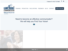 Tablet Screenshot of confidentcommunicator.co.za